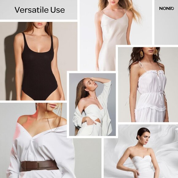 Adhesive Bra Strapless Sticky Invisible Push up Reusable Silicone The Best Off B - Picture 7 of 7